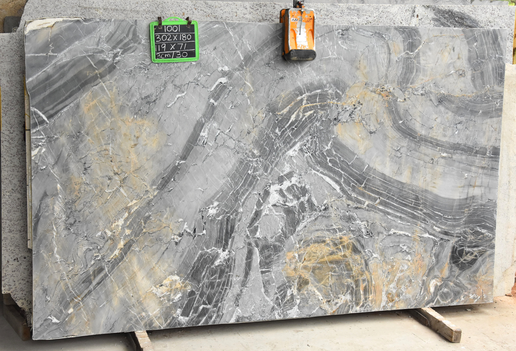 Coastal Grey granite slab